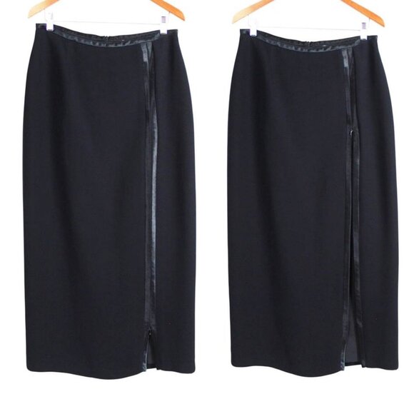 Mark Edwards Studio Zipper-slit Maxi Pencil Skirt - Picture 2 of 16
